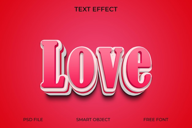 Efeito de texto editável no estilo 3D