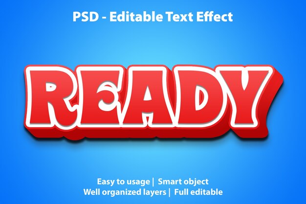 Efeito de texto editável pronto
