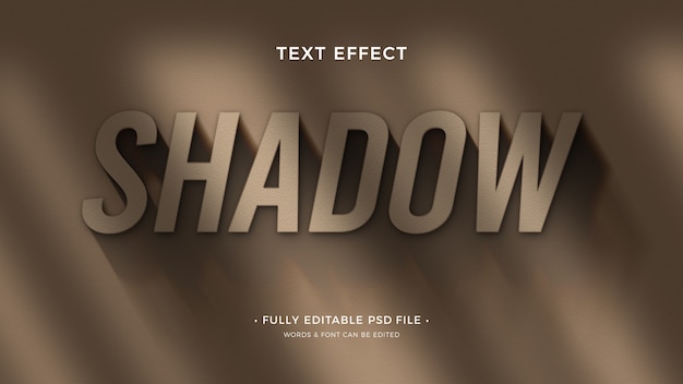 Efeito de texto em sombra