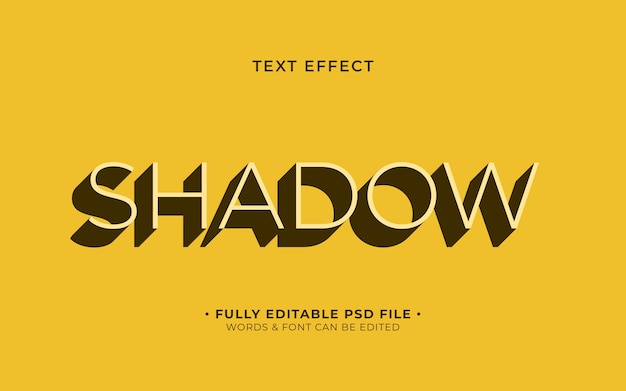Efeito de texto em sombra