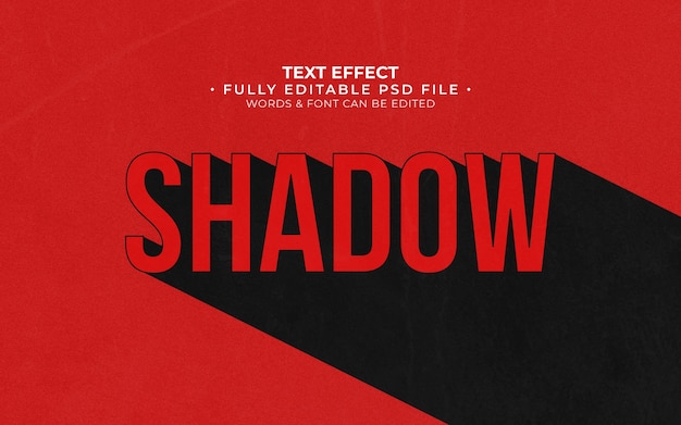 Efeito de texto em sombra
