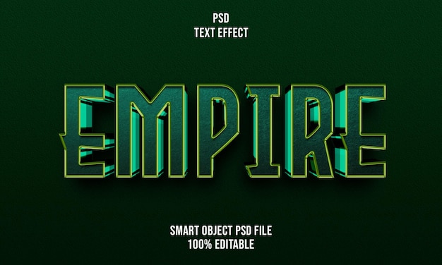 Efeito de texto Empire