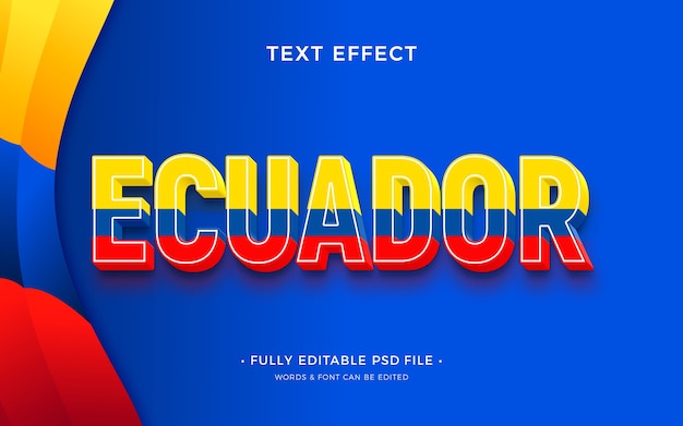 Efeito de texto equador