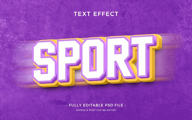 Efeito de texto esportivo