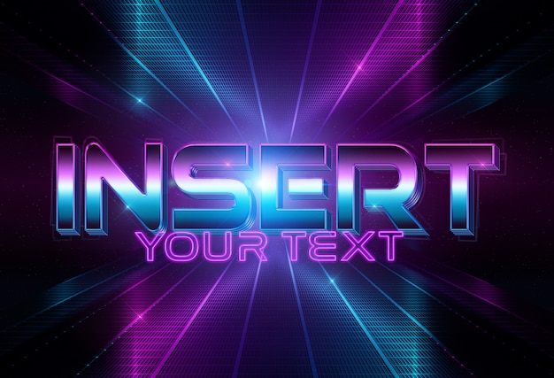 Efeito de texto estilo discoteca Mockup