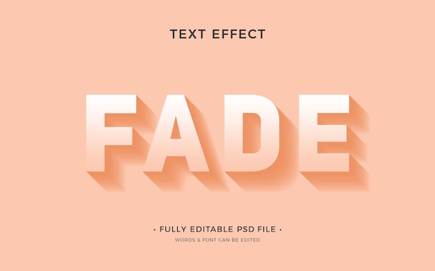 Efeito de texto fade out