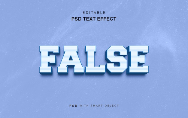 PSD efeito de texto falso