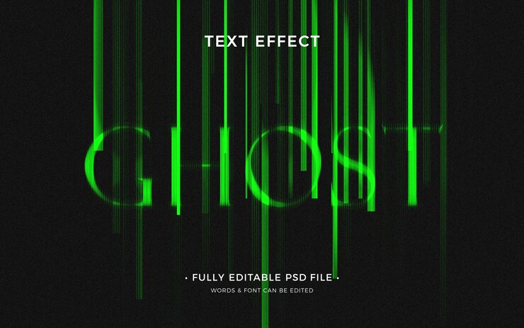 Efeito de texto fantasma