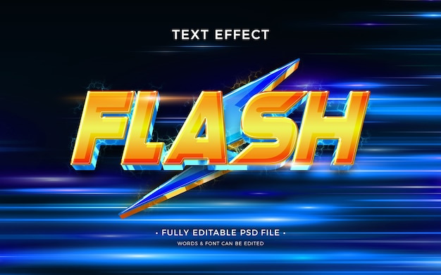 Efeito de texto flash