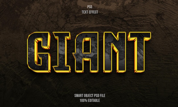 Efeito de texto gigante