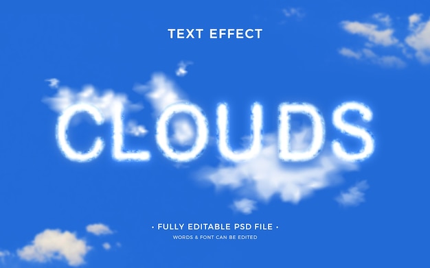Efeito de texto meteorológico