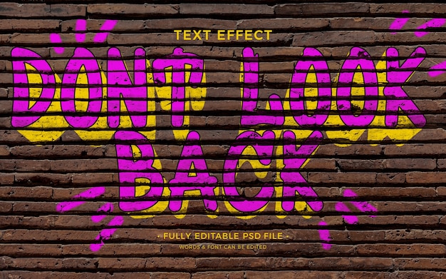 Efeito de texto mural