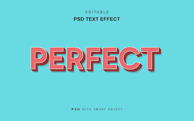 PSD efeito de texto perfeito