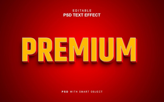 PSD efeito de texto premium