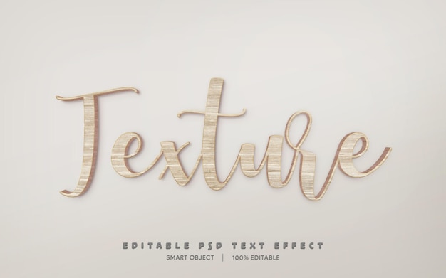 Efeito de texto psd editável em 3d