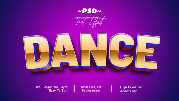 Efeito de texto PSD editável Party Style Cool