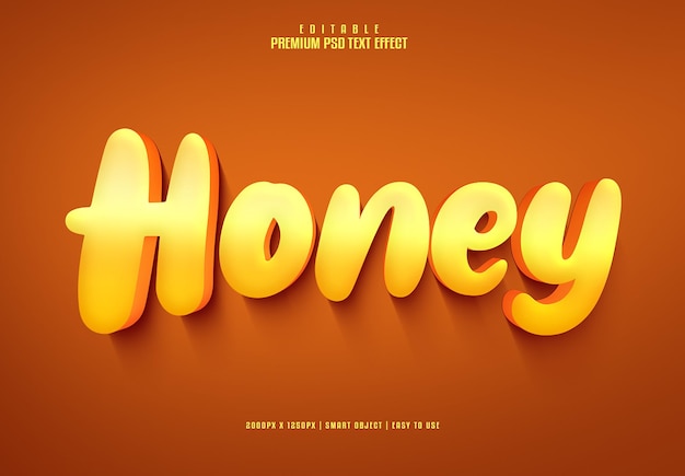 Efeito de texto psd premium editável em 3d mel