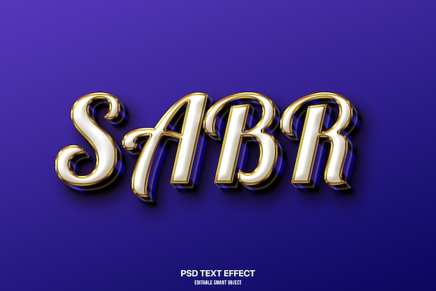 Efeito de texto Sabr