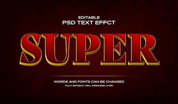 efeito de texto super 3d
