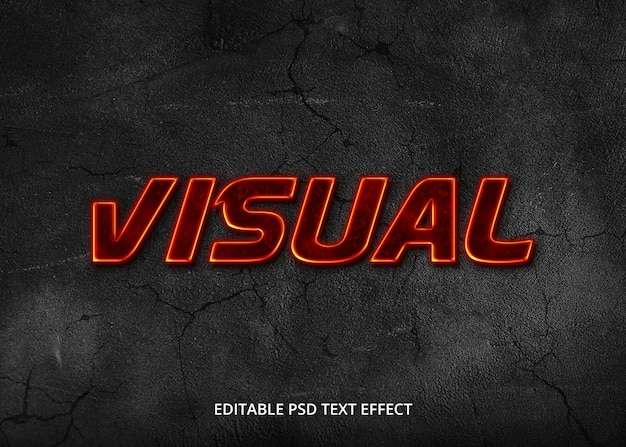 Efeito de texto visual