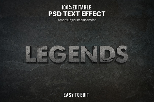 PSD efeito legendstext