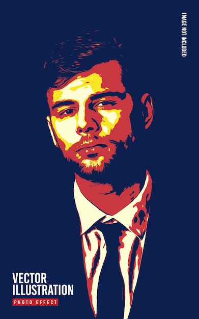 Efeito Photoshop de ilustração vetorial