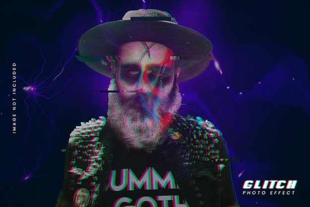Efeito Photoshop Glitch Glitch