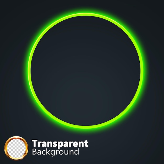 PSD efeitos de círculo em fundo transparente