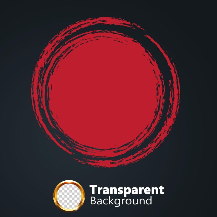 PSD efeitos de círculo em fundo transparente