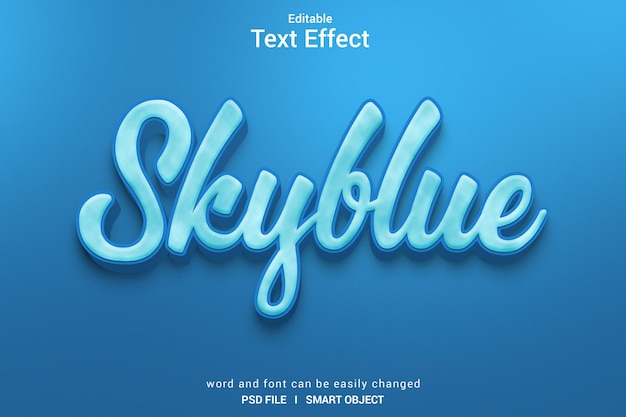 Efeitos de texto moderno 3D