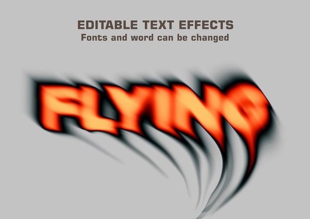 Efeitos de texto psd editáveis com objetos inteligentes