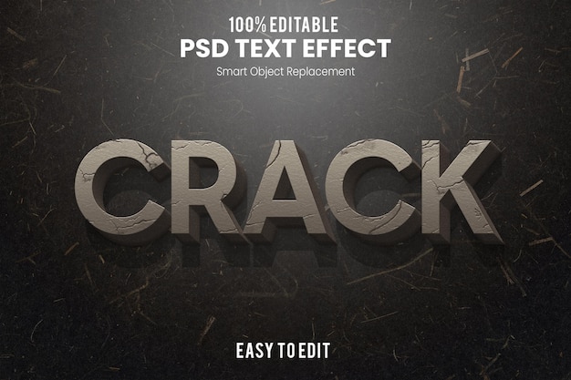 Efekt prasklého textu