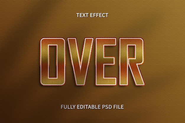Efekt textu Over Photoshop