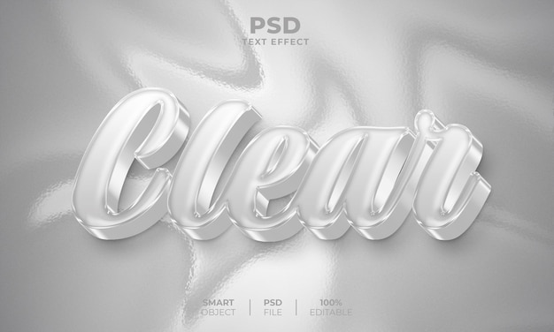 PSD effacer l'effet de texte modifiable en 3d