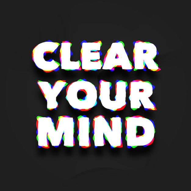Effacez votre citation d'esprit avec un effet glitch