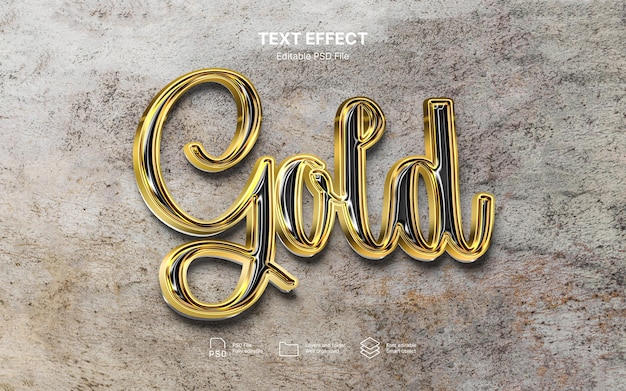 Effekt des goldenen Textes