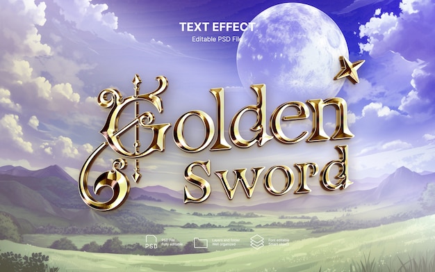 Effekt des goldenen Textes
