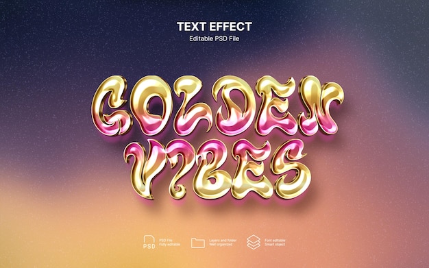 Effekt des goldenen Textes
