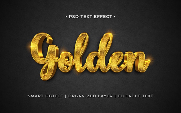 Effekt des goldenen Textes