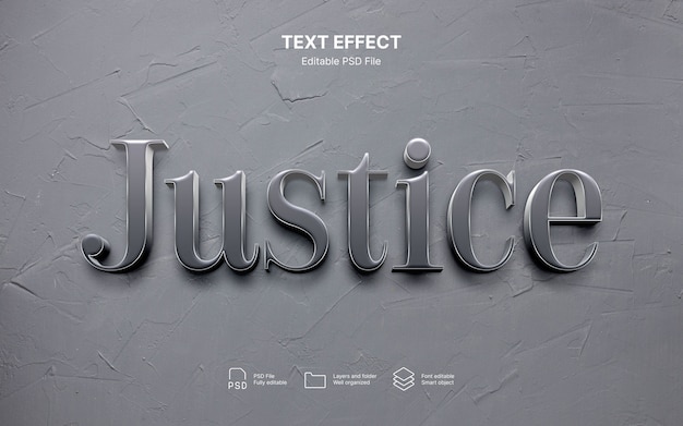 Effekt des Justiztexts