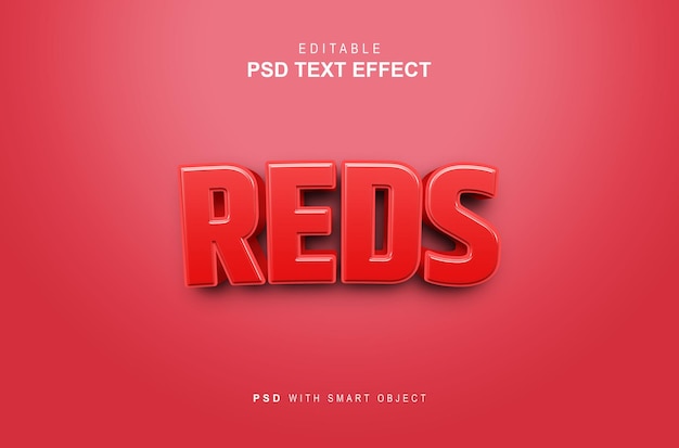 Effekt im roten Textstil