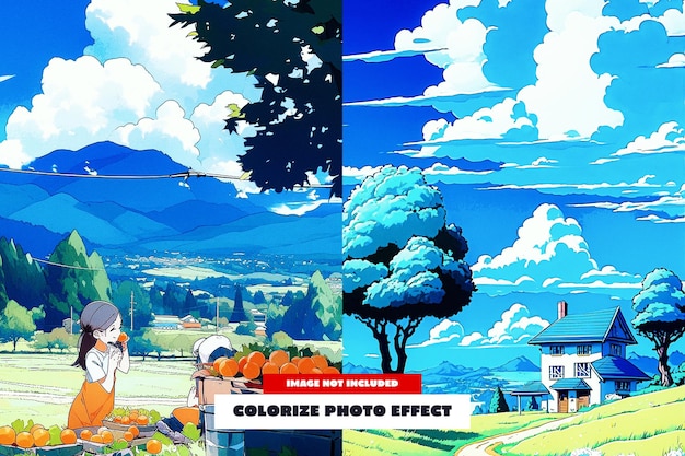 Effet de coloration de la photo pour l'affiche