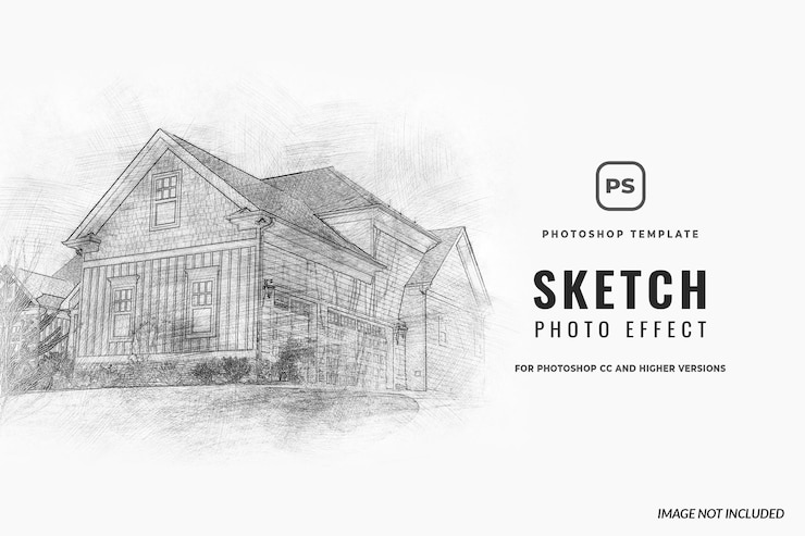 PSD effet de croquis photoshop