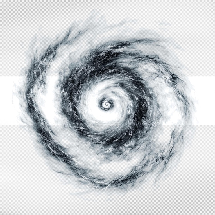 PSD effet de cyclone en spirale
