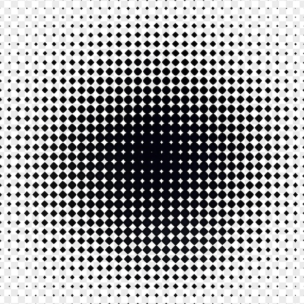 Effet demi-ton détaillé isolé sur un fond transparent pour l'effet photo