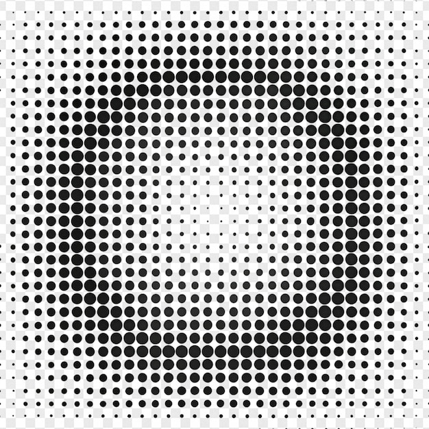 Effet demi-ton détaillé isolé sur un fond transparent pour l'effet photo