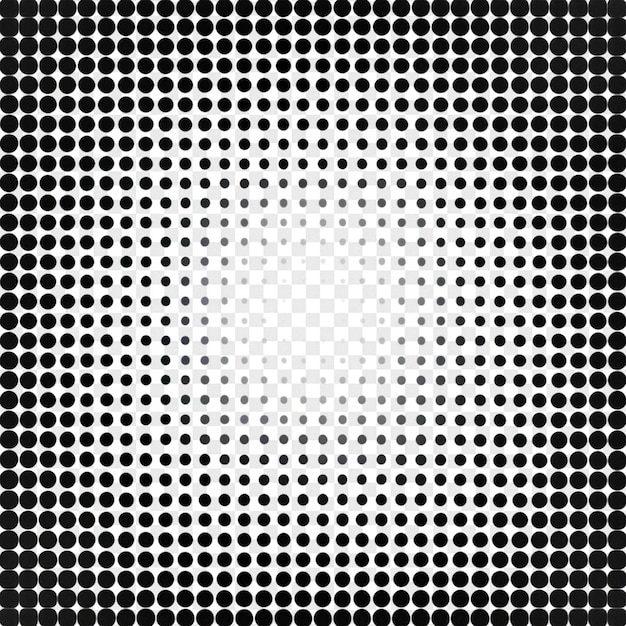 Effet demi-ton détaillé isolé sur un fond transparent pour l'effet photo