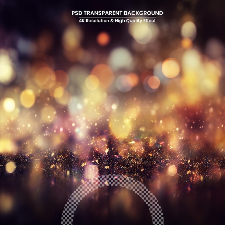 PSD effet d'éclairage bokeh scintillant colorfull fond abstrait flou pour anniversaire mariage réveillon du nouvel an ou noël