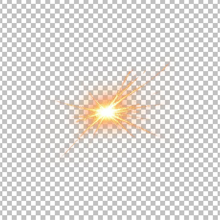 PSD effet d'éclat d'étoile lumineuse avec une lumière rayonnante ardente png transparent