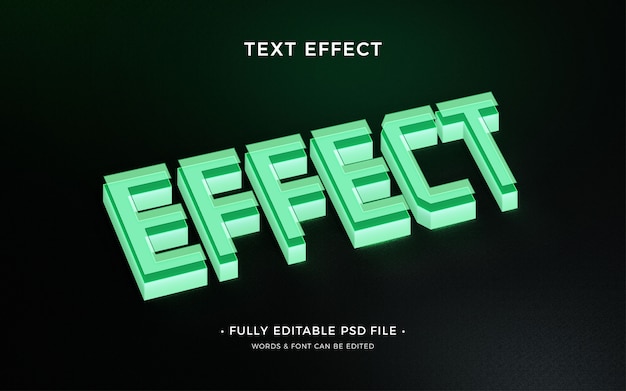 Effet d'effet de texte